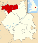 Peterborough UK locator map